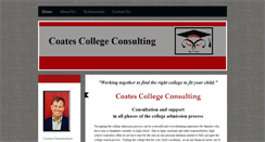 Desktop Screenshot of coates-college-consulting.org