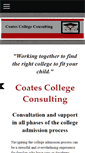 Mobile Screenshot of coates-college-consulting.org